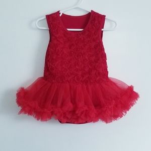 Baby Girl's Red Tutu Dress